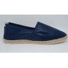 Espadrille en cuir marine
