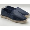 Espadrille en cuir marine