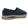 Espadrille Catalane unie Bleu Denim Couture Petit Point et Lavable