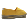 Espadrille Catalane  Jaune Mimosa, couture petit point artisanale, lavable en machine