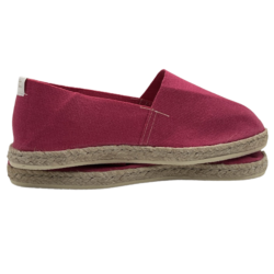 Espadrille Catalane Uni Fuchsia Passion Couture Petit Point et Lavable