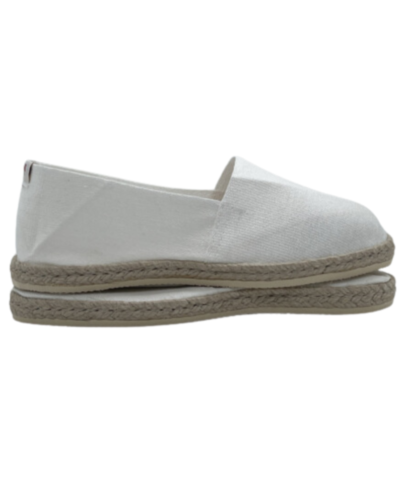 Espadrille Blanche Écume - Couture Petit Point | Lavable