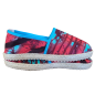 Espadrille Wax turquoise et rouge