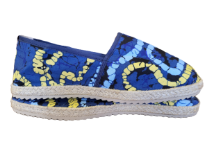 Espadrille Wax jaune et bleu