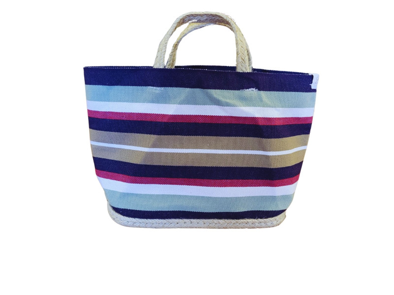 Mini sac  Fond Espadrille - Tissu Jupiter Marine