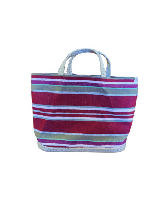 Sac cabas tressé fond espadrille – 15 cm – Création catalane artisanale Jupiter Bordeaux