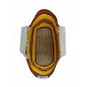 Vue intérieure du Mini Sac "Sirocco" - Fond en jute façon espadrille par Création Catalane